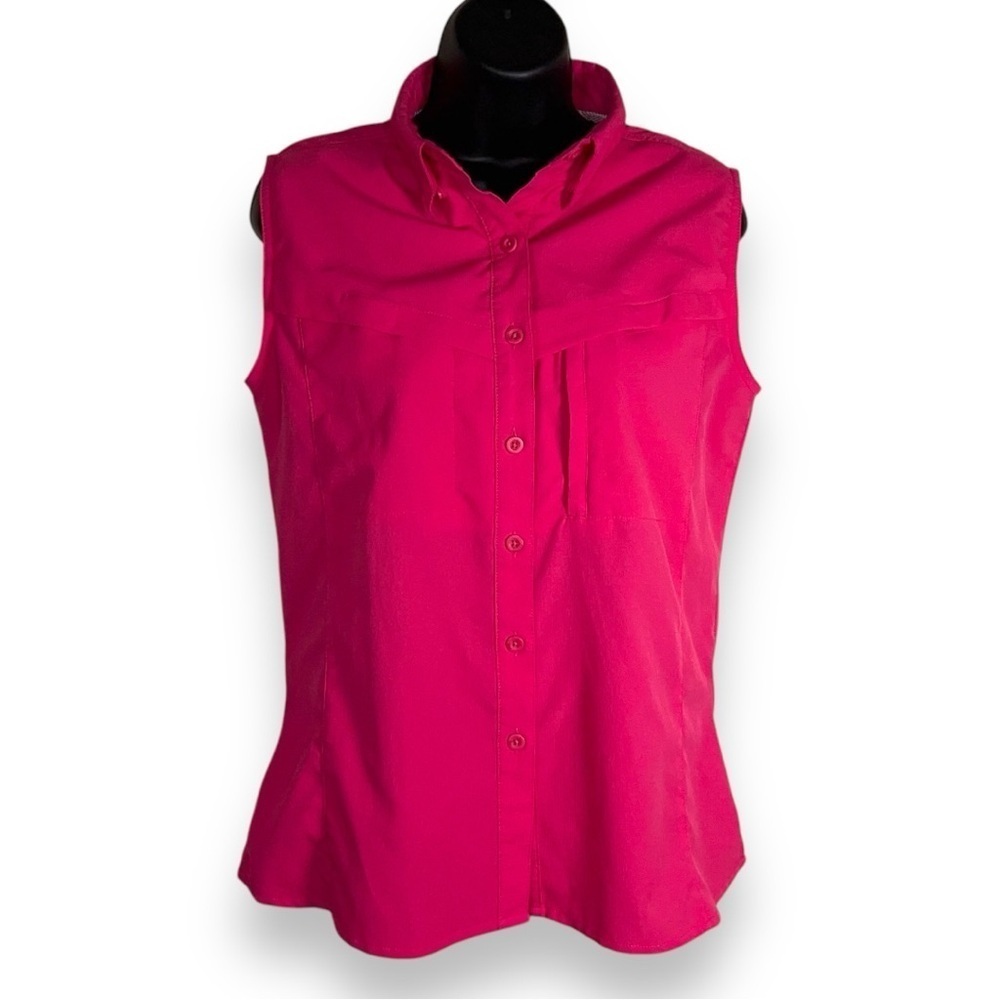 SMALL WORLDWIDE SPORTSMAN PINK SLEEVELESS TOP BREATHABLE WOMENS OUTDOORS